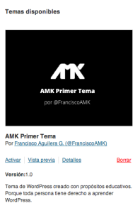 Tema disponible