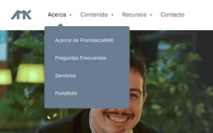 Así quedó el menú